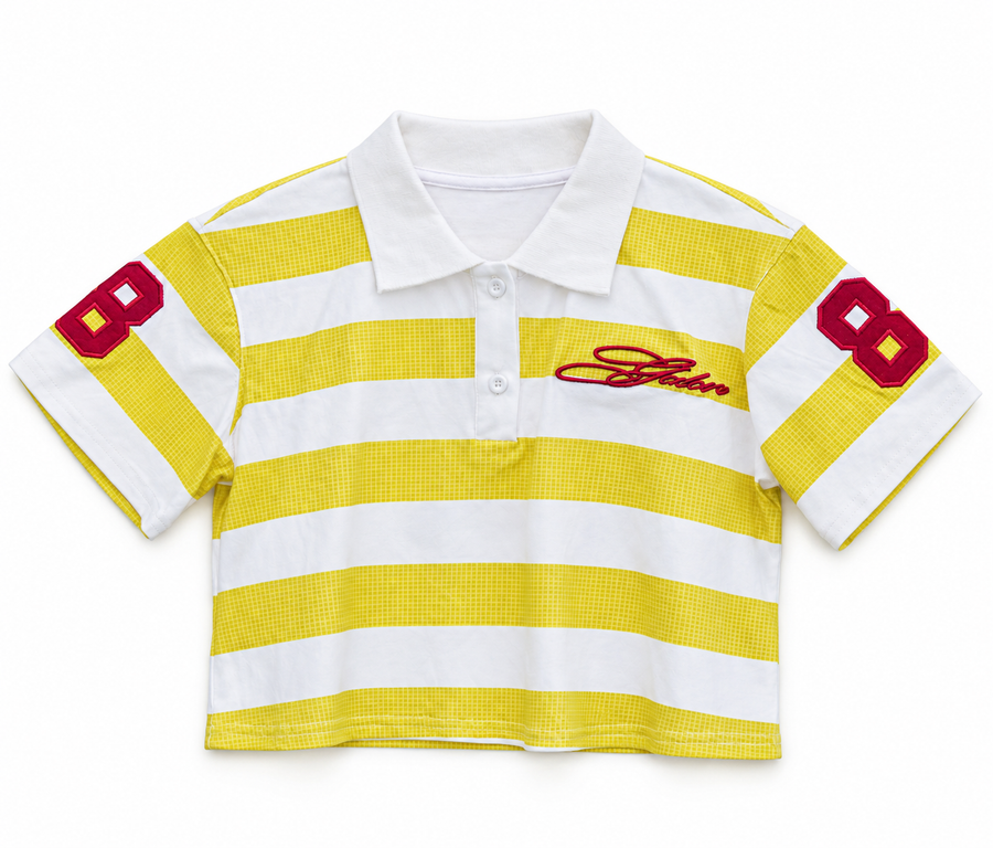 “Contrast” # 8 Yellow Polo Tee