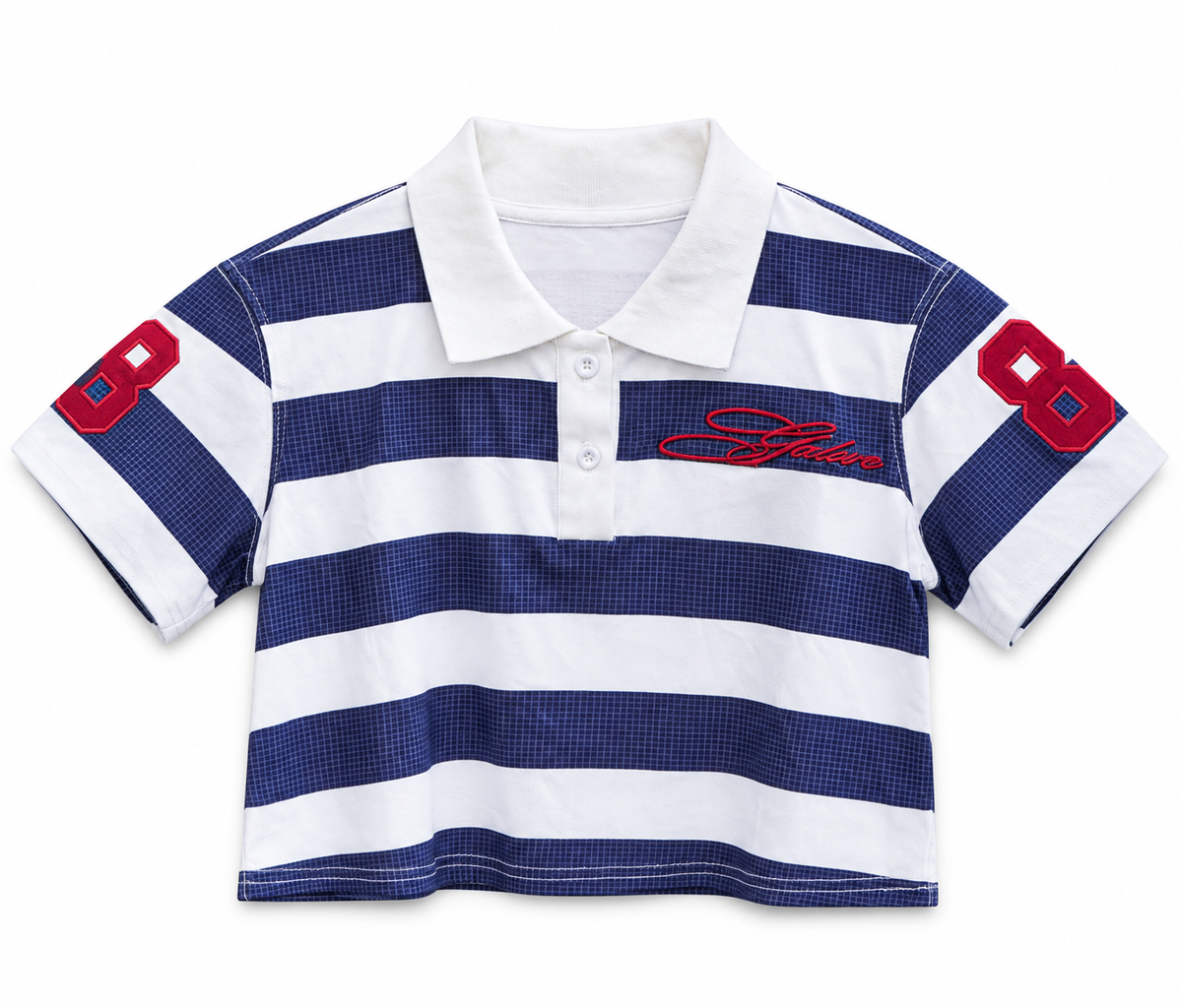 “Contrast” # 8 Navy Polo Tee